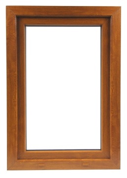 OKNO PCV 700 x 1200 RU ZEWN. ZŁ. DĄB 3 SZYBY