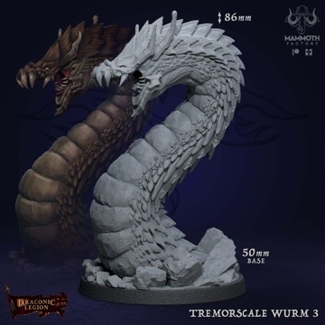 Tremorscale Wurm - #3 Figurka RPG DnD D&D Pathfinder