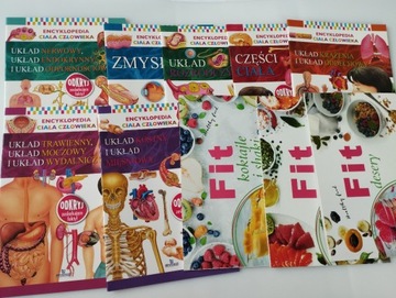 Zestaw ENCYKLOPEDIA CIAŁA CZŁOWIEKA + FIT PRZEPISY KULINARNE x10 Rozrodczy,