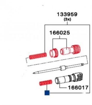 Пружина регулировки иглы Air + SATA 133959