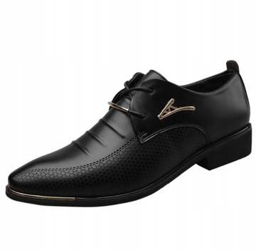 ELEGANCKIE BUTY MĘSKIE WIZYTOWE SKÓRZANE 38-48