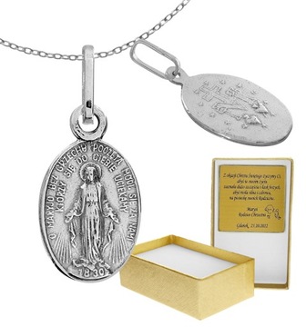 SREBRNY MEDALIK Z MATKĄ BOSKĄ CUDOWNĄ PR. 925