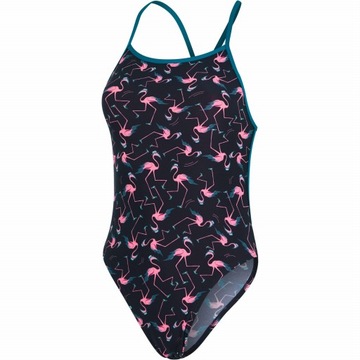 Strój pływacki Speedo Solid V-Back flamingi 10 (UK32) S
