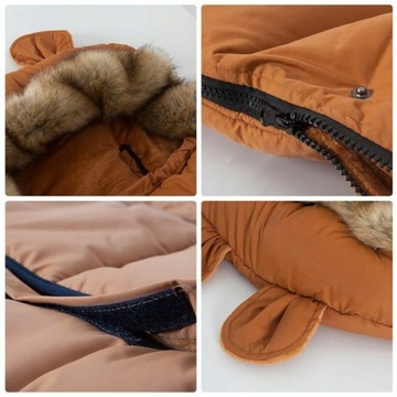 ДЕТСКИЙ СПАЛЬНИК ДЛЯ ЗИМНЕЙ КОЛЯСКИ, РЕГУЛИРУЕМЫЙ, С МЕХОМ TEDDY GROW UP 4в1