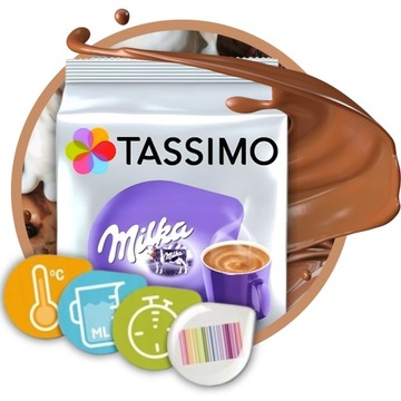 Шоколадные капсулы для эспрессо-машины Tassimo Milka Горячий шоколад 8 шт.