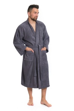 Interconthat Men's Black Bath Kimono xxl