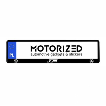 RAMKA RAMKI TABLICY REJESTRACYJNEJ VOLKSWAGEN VW LOGO R LINE R-LINE 1 szt.