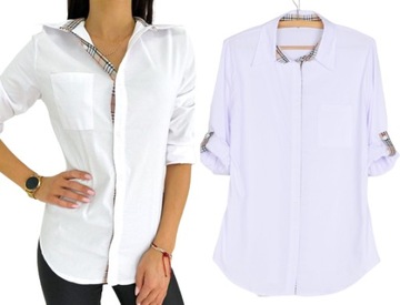 УДОБНАЯ ХЛОПКОВАЯ РУБАШКА, ПУГОВИЦЫ, КЛЕТКА L/XL 563