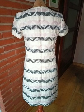 MAXMARA śliczna sukienka w żakardowe wzory M