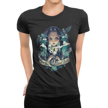 Koszulka T-shirt Damski ADDAMS WEDNESDAY - M