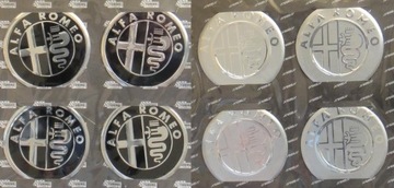 ALFA ROMEO 60mm EMBLEMATY ZNACZKI NA KOLPAKI FELGI