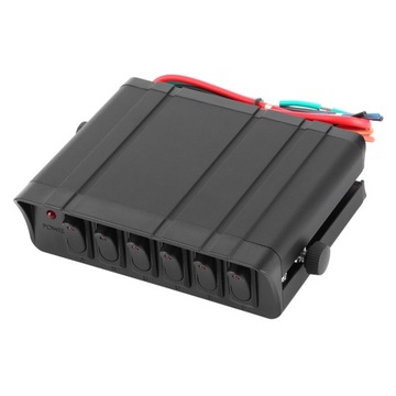 12V DC 80A 6-krotna skrzynka z przełącznikami kołyskowymi 3Pin 3B