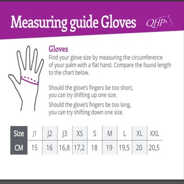 QHP rękawice jeździeckie Summer czarny M