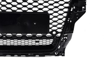 Заглушка решетки Audi A3 8V 2012-2015 RS3 Look QUATTRO черная глянцевая рамка