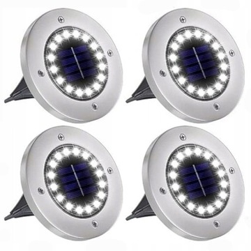 4 x Lampa SOLARNA ogrodowa LED najazdowa gruntowa