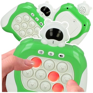 GRA ZRĘCZNOŚCIOWA POP IT POPIT ELEKTRYCZNA ANTYSTRESOWA LED DŹWIĘKI KOSMOS