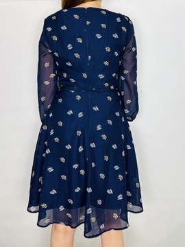 Sukienka szyfonowa wzorzysta XS 34 Dorothy Perkins