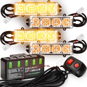 4х СИГНАЛЬНЫЕ ЛАМПЫ СТРОБСКОП ПОМОЩЬ ЭВАКУАТОР СВЕТОДИОДНЫЙ