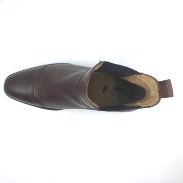 КОЖАНЫЕ ТУФЛИ МУЖСКИЕ КОРИЧНЕВЫЕ 40 26,5 см МУЖСКИЕ