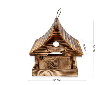 Большая деревянная кормушка XXL для зимующих птиц