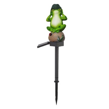 ДЕКОРАТИВНАЯ СОЛНЕЧНАЯ СВЕТОДИОДНАЯ ЛАМПА-ЛЯГУШКА