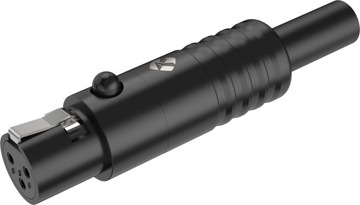 WTYK ZŁĄCZE MINI XLR ŻEŃSKI ROXTONE RMX3F-B CZARNY