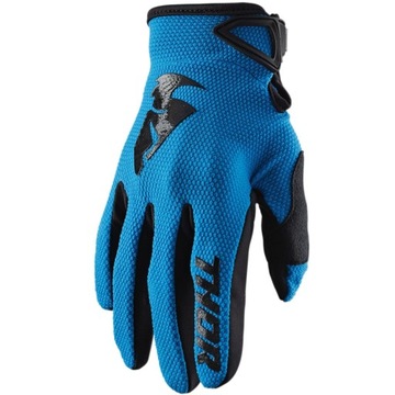 RĘKAWICZKI DZIECIĘCE THOR S20Y SECTOR BLUE/BLACK S