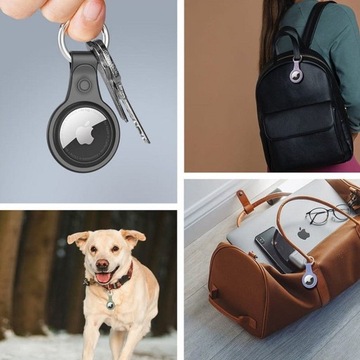 Etui Dux Ducis do Apple AirTag, Silikonowe, Futerał Ochronny - 4 SZTUKI