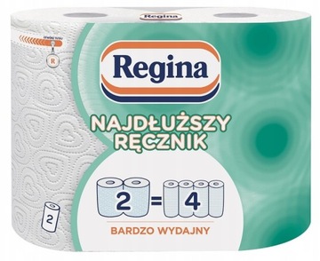 REGINA RĘCZNIK PAPIEROWY BIAŁY NAJDŁUŻSZY 2 ROLKI