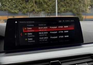 BMW Seria 5 G30-G31 Touring 520d 190KM 2018 BMW Seria 5 2.0D 190KM navi gwarancja LED AUTOMAT bezwypadkowy, zdjęcie 30