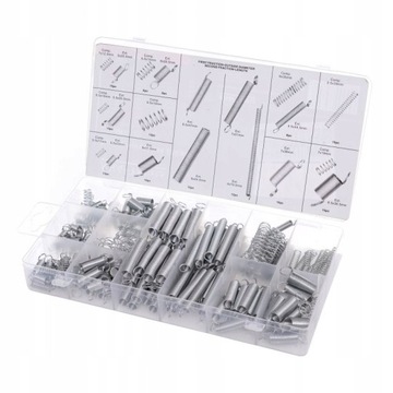 НАБОР ПРУЖИННЫХ ШТИФТОВ 2,0-4,0мм 200шт. ПРУЖИНЫ НАБОР ПРУЖИН XXL