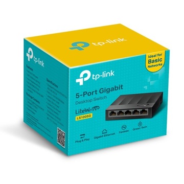 Mały Switch 5port Gigabitowy Rozdzielacz Internetu