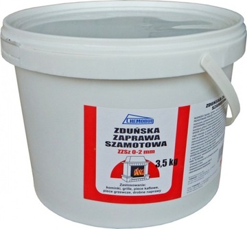 zaprawa szamotowa szamot 3,5 kg wiadro