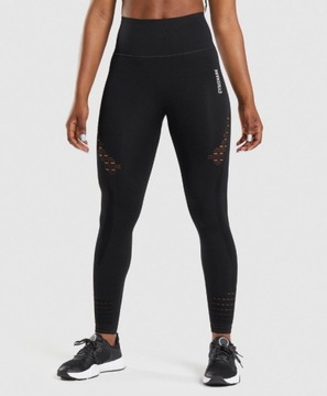 GYMSHARK LEGGINSY SPORTOWE DŁUGIE CZARNE XS 0Z3G7_C*