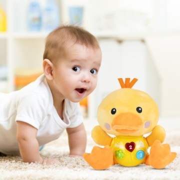 ИНТЕРАКТИВНЫЕ СВЕТЫ УТКИ ПОЮЩИЙ ТАЛИСМАН ПЛЮШЕВАЯ УТКА ЗВУКОВЫЙ СВЕТ