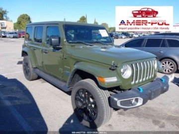 Jeep Wrangler IV 2022 Jeep Wrangler Unlimited Sahara 4x4, 2022r., 4x4, 2.0L 2.0 Hybryda Plug-in
