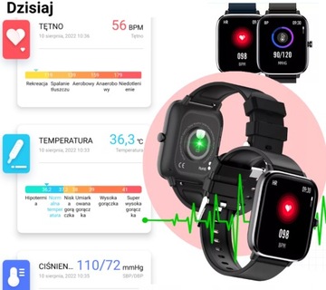 SMARTWATCH TEMPERATURA CIAŁA PULS RUBICON RNCE79