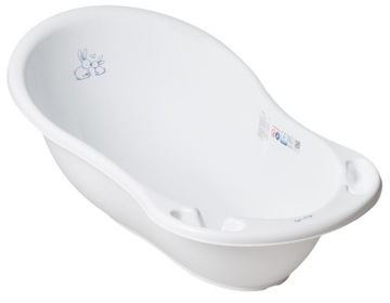 Wanienka 86 cm z ODPŁYWEM korek Tega biała