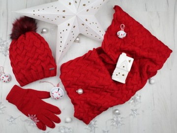 КОМПЛЕКТ ЖЕНСКИЙ, ШАПКА ЖЕНСКАЯ + ШАРФ ШАРФ