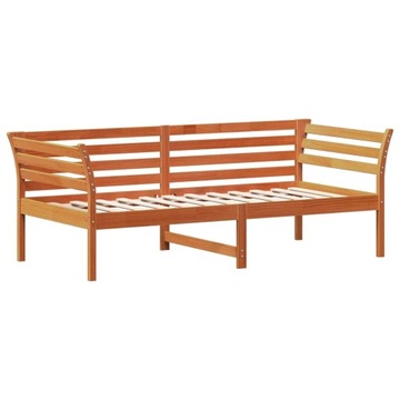 Łóżko pojedyncze drewniane VidaXL - 75x190 odcienie brązu