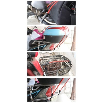 Rowerowa lina do bungee Elastyczny pasek Przenośny bagażnik Czarny Szary 60cm