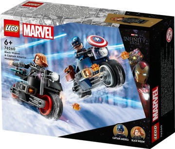 LEGO SUPER HEROES 76260 Motocykle Czarnej Wdowy i