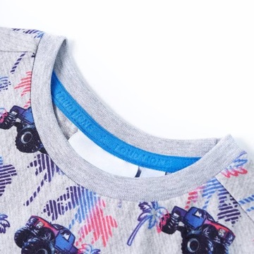 Детская футболка, серый меланж, 116