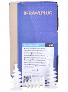 RAWPLUG KOŁEK SPIRALNY DO STYROPIANU ŚLIMAK 50MM