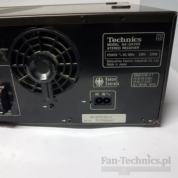 Fan-Technics Усилитель Technics SA-GX350 Магазин в Лодзи