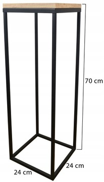 СТОЯЩАЯ ПОДСТАВКА ДЛЯ ЦВЕТОВ ПОЛКА ДЛЯ ЦВЕТОВ МЕТАЛЛ, черная столешница, дубовый комплект