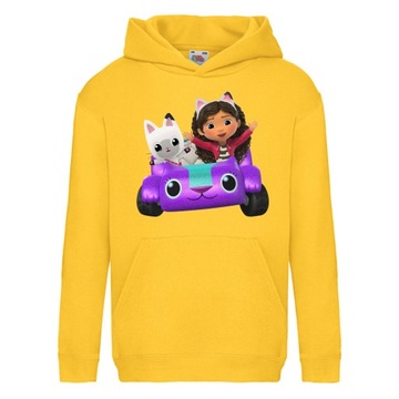 BLUZA KOCI DOMEK GABI Z KAPTUREM 116 cm 5-6 LAT