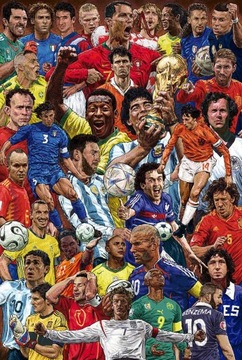 Legendy Piłki Nożnej Najlepsi Piłkarze - plakat sportowy plakaty na ścianę