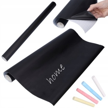 ДОСКА ДЕТСКАЯ САМОКЛЕЯЩАЯСЯ НА НАСТЕНЕ НАБОР 200х45 + МЕЛ