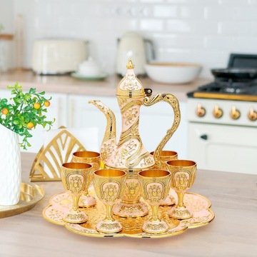 Винтажный турецкий кофейник, модель Aureate White